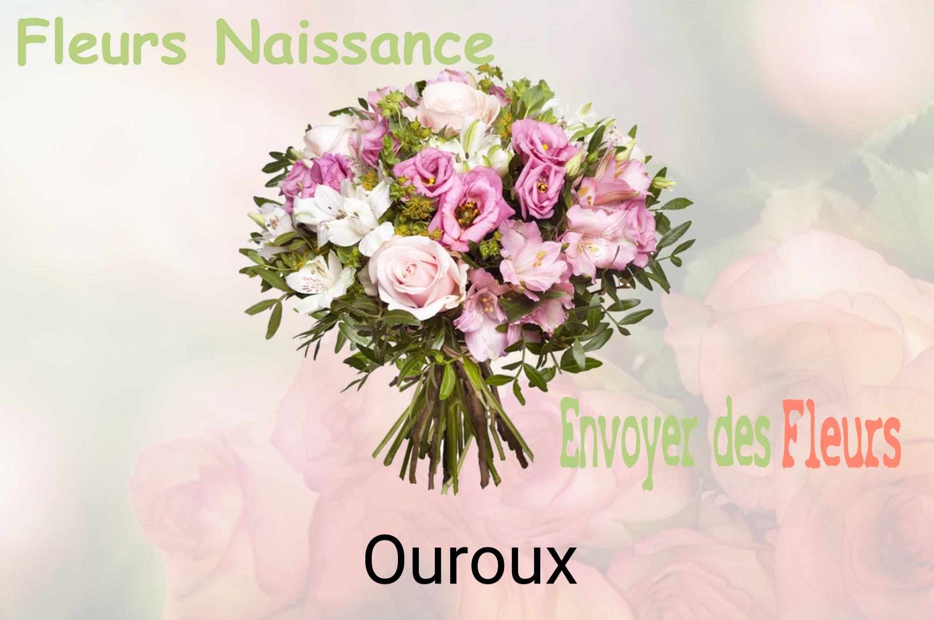 Bouquet de fleurs de naissance livré à Ouroux